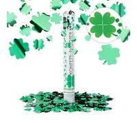 Relaxdays Cañón para lanzar confeti verde verde