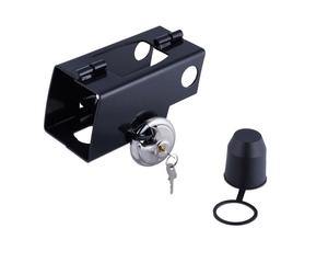 Relaxdays Carcasa antirrobo plegable negro,plata
