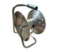 Relaxdays Enrollador de manguera inox. plata