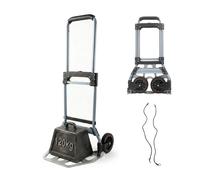 Relaxdays Carretilla plegable 120 kg negro,plata,gris