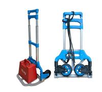 Relaxdays Carretilla plegable 70 kg negro,plata