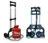 Relaxdays Carretilla plegable 70 kg plata