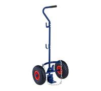 Relaxdays Carrito de Transporte para bombonas de Gas 3 y 5 kg, Azul/Rojo
