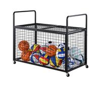 Relaxdays Carrito para balones con cierre negro