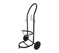Relaxdays Carro para bombonas de gas negro,plata