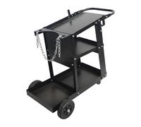 Relaxdays Carro para soldar negro,plata