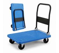 Relaxdays Carro plegable 300 kg azul,negro