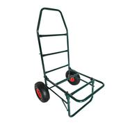 Relaxdays Carro plegable 80 kg verde oscuro,rojo