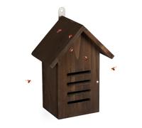 Relaxdays Casa para mariquitas de madera marrón