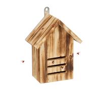 Relaxdays Casa para mariquitas flameada y colgante marrón claro