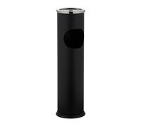Relaxdays Cenicero de pie 56 cm negro,plata