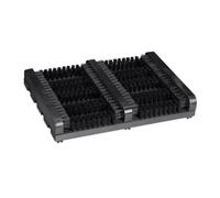 Relaxdays Cepillo Rascador para Zapatos, Antideslizante, Cerdas de PP Resistente, Interior y Exterior, Madera, Negro, 5.5 x 36 x 26 cm