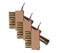 Relaxdays Cepillos juntas y maleza 3 uds oro,marrón claro