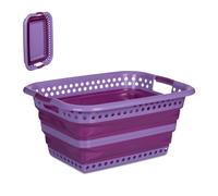 Cesto ropa limpia Cesto colada Canasto ropa portátil Barreño plegable 35 litros