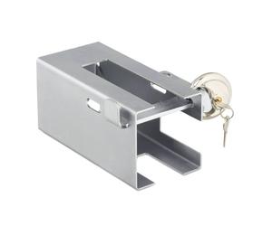 Relaxdays Cierre antirrobo para remolque plata
