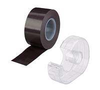 Relaxdays Cinta Adhesiva magnética, 5m, Cinta autoadhesiva, Negro