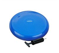Relaxdays Cojín de equilibrio, peso máximo 140 kg, cojín de equilibrio, bomba de aire, cojín de asiento de balón con almohadillas de goma, cojín de fitness