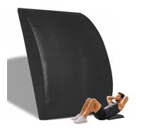 Relaxdays colchoneta abdominal, 7 x 30,5 x 37 cm, PVC, espuma EPE, negra | para sit-ups, entrenamiento core