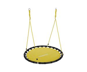 Relaxdays Columpio jardín nido 120 cm amarillo,negro