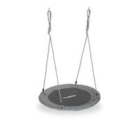 Relaxdays Columpio Jardín Nido de Altura Ajustable para Niños y Adultos, hasta 100 kg, ø 90 cm