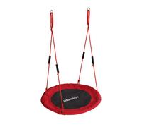 Relaxdays Columpio nido para niños asas acolchadas blanco,rojo,negro