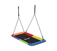 Relaxdays Columpio nido rect. 150 kg azul,naranja,negro