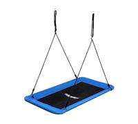 Relaxdays Columpio nido rect. 150 kg blanco,azul,negro