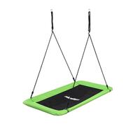 Relaxdays Columpio nido rect. 150 kg blanco,verde,negro
