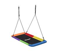Relaxdays Columpio Nido Rectangular para niños y Adultos, 150 kg, Exterior, 165 x 150 x 80 cm, Colorido