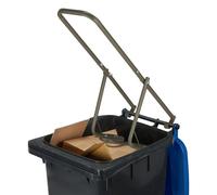 Relaxdays Compactador manual de basura en marrón marrón