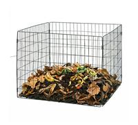 Relaxdays Compostador metal negro