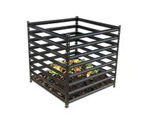 Relaxdays Compostador metálico para jardín negro