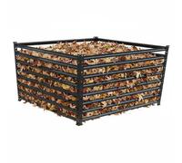 Relaxdays Compostador metálico para jardín negro