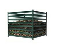 Relaxdays Compostador metálico para jardín verde