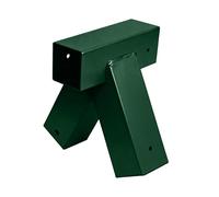 Relaxdays Conector en A para Columpio, ángulo 90° para Postes 90x90 mm, Acero Lacado, Verde, 19x27x19 cm