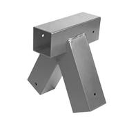 Relaxdays Conector en A para columpio de acero gris