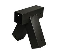 Relaxdays Conector en A para columpio de acero negro