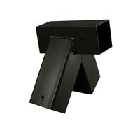 Relaxdays Conector en A para columpio de acero negro