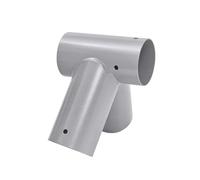 Relaxdays Conector para Columpio, Acero Recubierto en Polvo, 100°, para Postes Redondos 100 mm, Gris, 20x20x20 cm