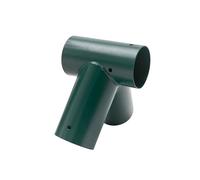 Relaxdays Conector para Columpio en ángulo de 90°, para Postes Redondos de 100 mm, Acero Pintado, Verde