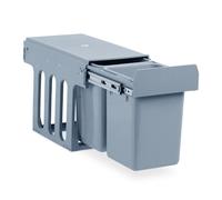 Relaxdays Contenedor de cocina con dos cubos de 8L plata,gris