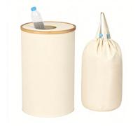 Relaxdays Contenedor para botellas de 100 l beige,marrón claro