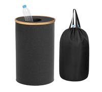 Relaxdays Contenedor para Botellas de Reciclaje 100 l, Bolsa Lavable, recogedor, 75x40x40 cm, Negro