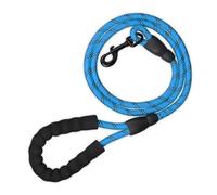 Relaxdays Correa perro 150cm azul mango acolchado azul,gris,negro
