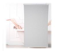 Relaxdays Cortina de Baño Enrollable Estampada, Estor Ducha o Ventana Semitransparente, 140x240cm, Blanco