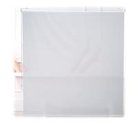 Relaxdays Cortina Enrollable Ducha, Estor con Cadena, Repelente Agua, Instalación Techo o Pared, 160x240 cm, Blanco