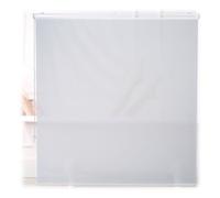 Relaxdays Cortina enrollable para ducha blanco blanco