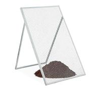 Relaxdays Cribadora Tierra, 100x60 cm, Criba Jardín, Metal Galvanizado, Malla de 15 x 25 mm, Tamiz Abono, Plateado, Acero