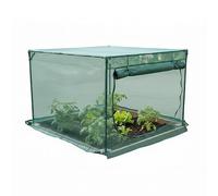 Relaxdays Cubierta Protectora para huerto Elevado, protección contra Insectos, 100x125x125 cm, PP y Hierro, Verde