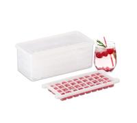 Relaxdays Cubitera set con contenedor y tapa blanco,transparente